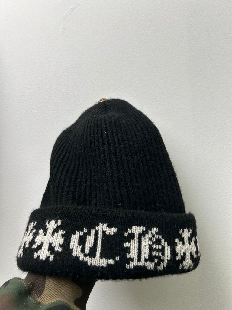 Chrome Heart Big Daddy Black White Beanie