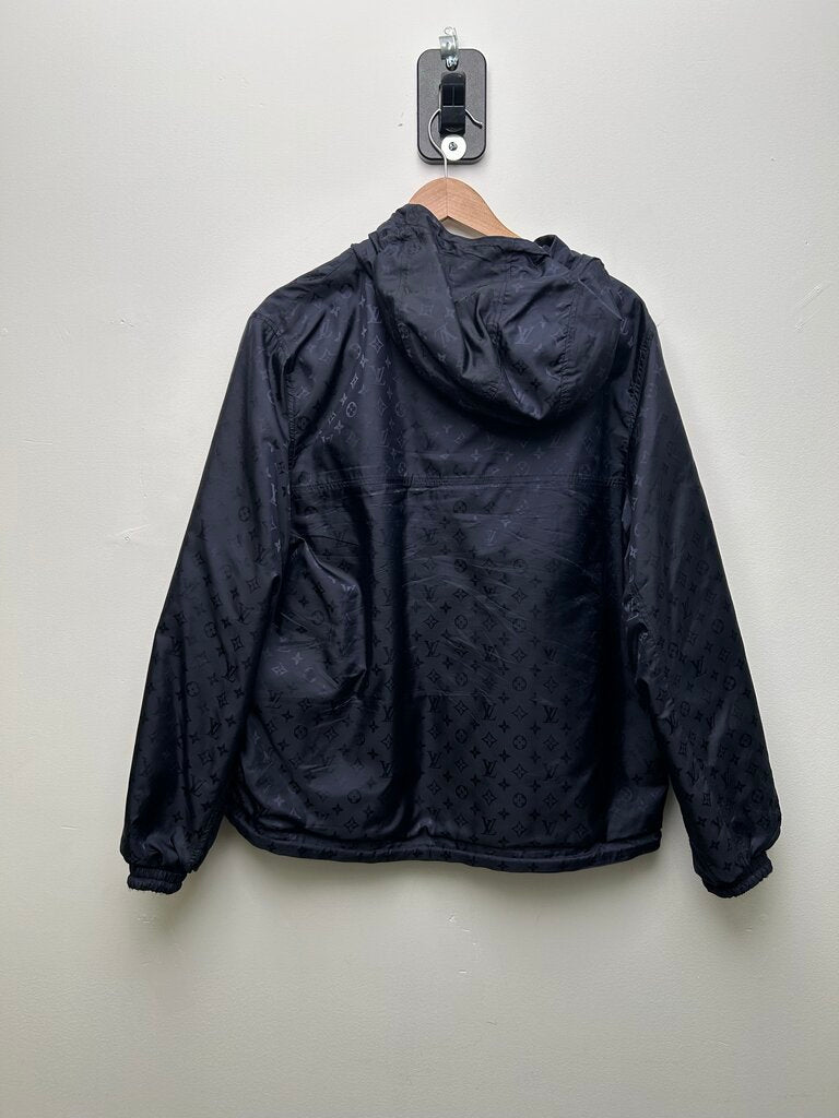 Preowned Louis Vuitton Navy Monogram Windbreaker size 52(L/XL)