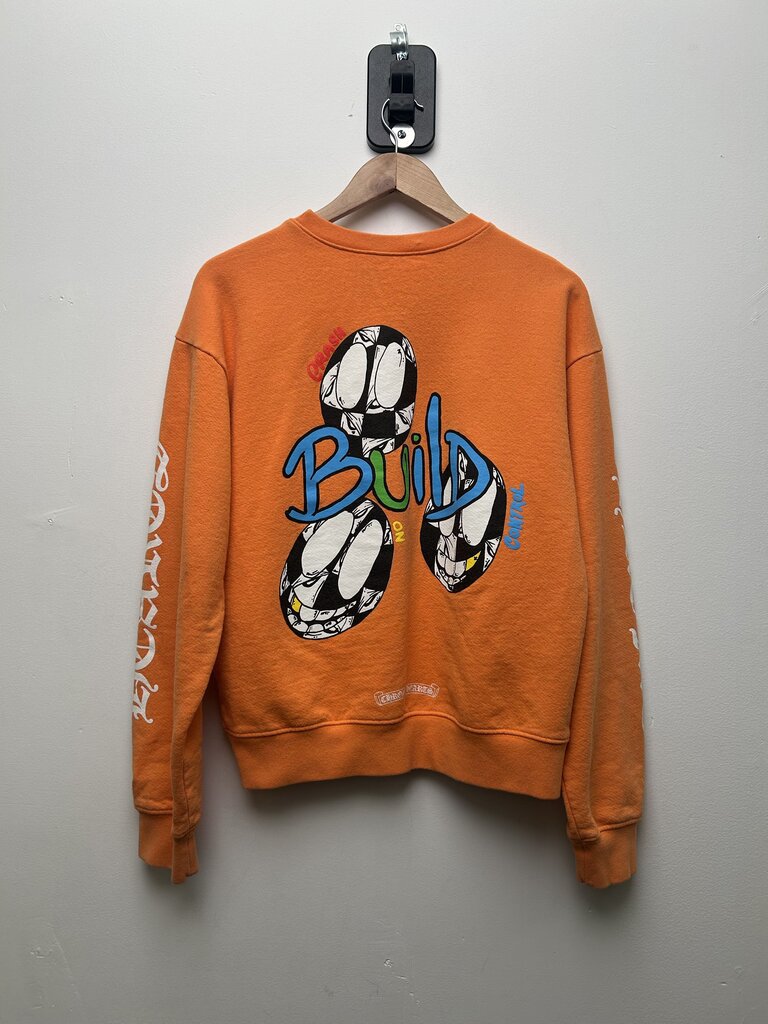 Preowned Chrome Heart Orange Matty Link Crewneck size M