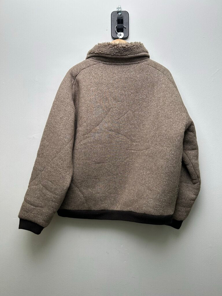 Miu Miu Brown Sherling Zip Up size XL