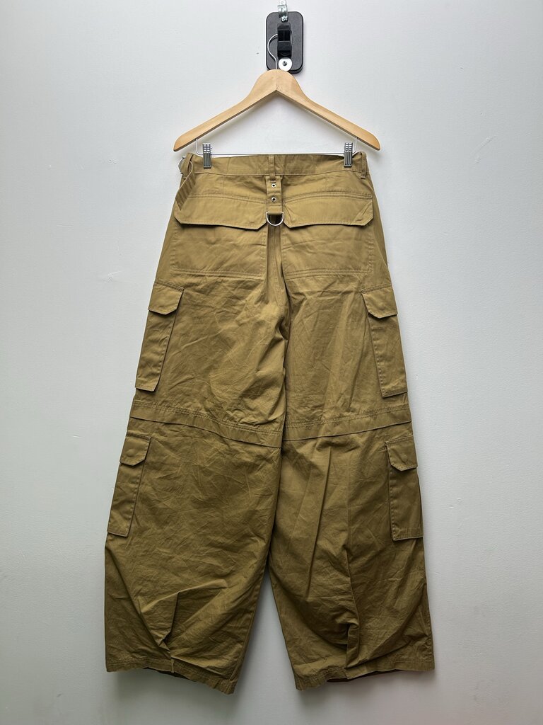 Vehements Khaki Multi Cargo Rave Pants size 28-32