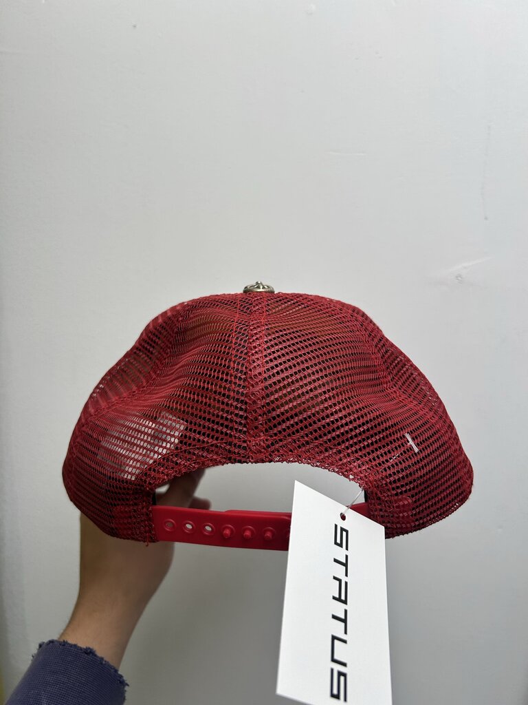 Preowned Chrome Heart Red White Fuck Trucker