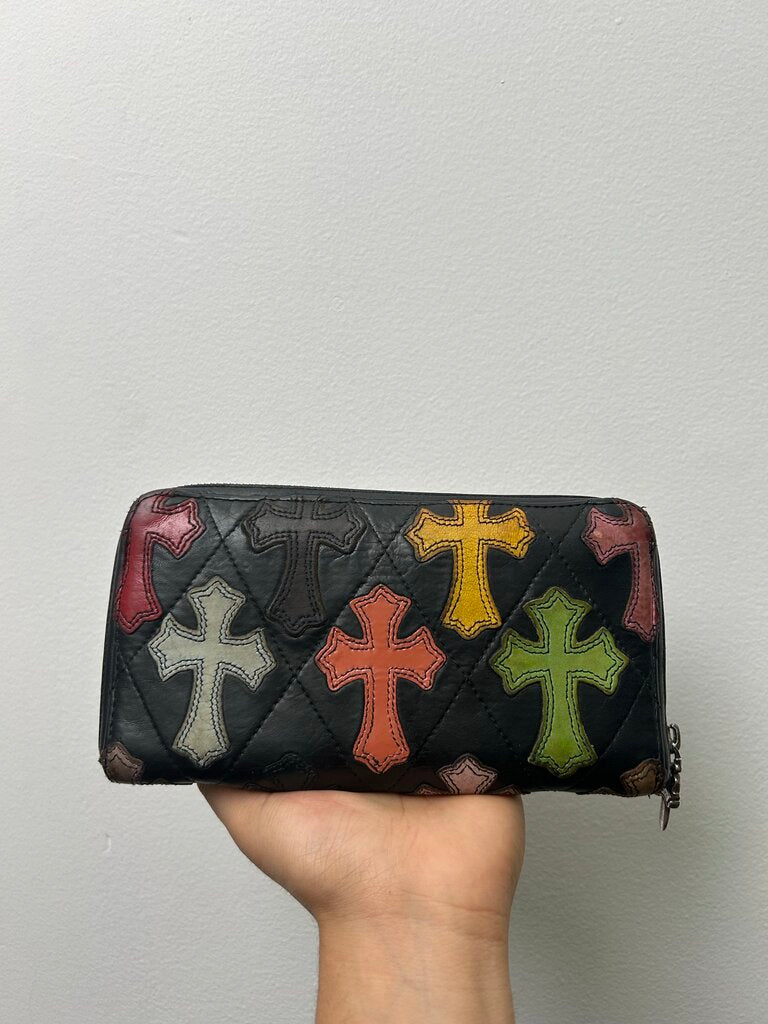 Chrome Hearts Mulit Color Patch Long Wallet