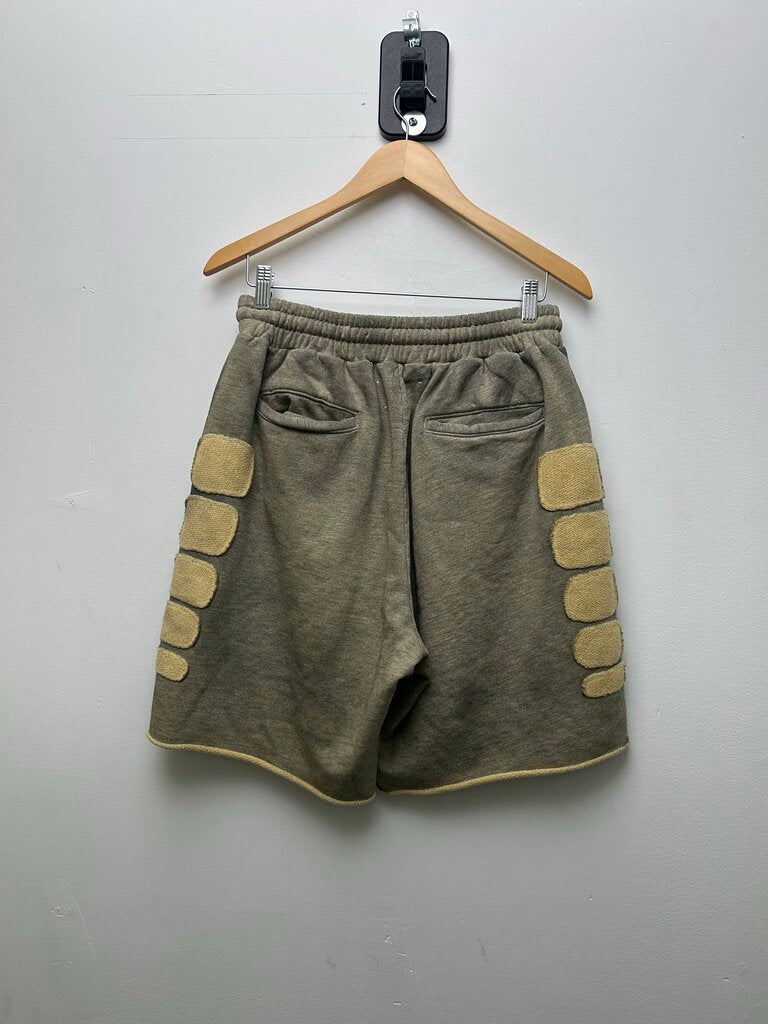 New Satoshi Sweatshorts Grey Cream Size Large