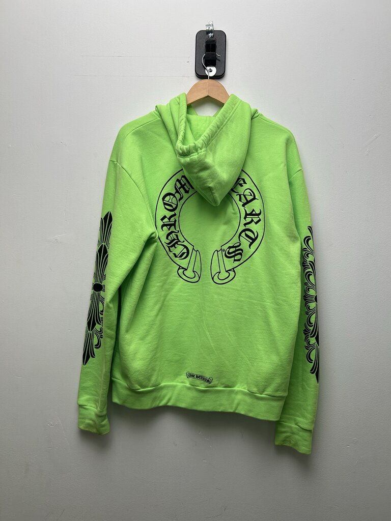 Preowned Chrome Hearts Lime Hoodie Size Medium