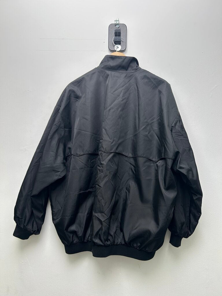 Preowned Prada Black Nylon Zip Work Jacket Size Medium
