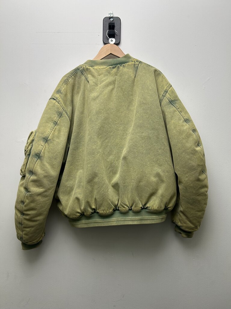 Preowned PDF Green Bomber Jacket Size Large
