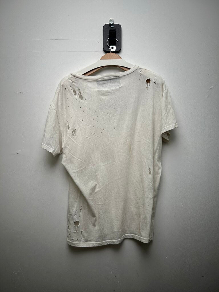 Preowned ERD Enfant Tee SKA White Distressed Tee sz.L