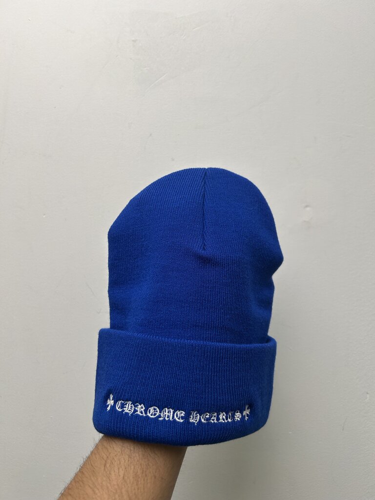 New Chrome CH Blue Beanie Online Drop