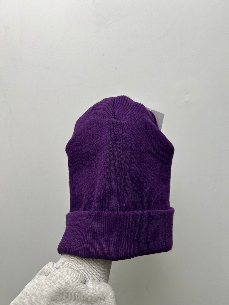 Preowned Chrome Hearts Purple Red Spell out Beanie
