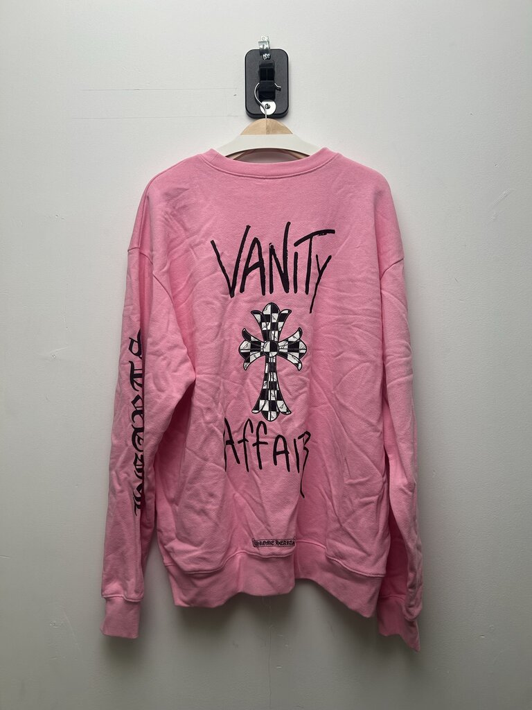 New Chrome Hearts Pink Vanity Fair Crewnekc sz.XXL 2XL