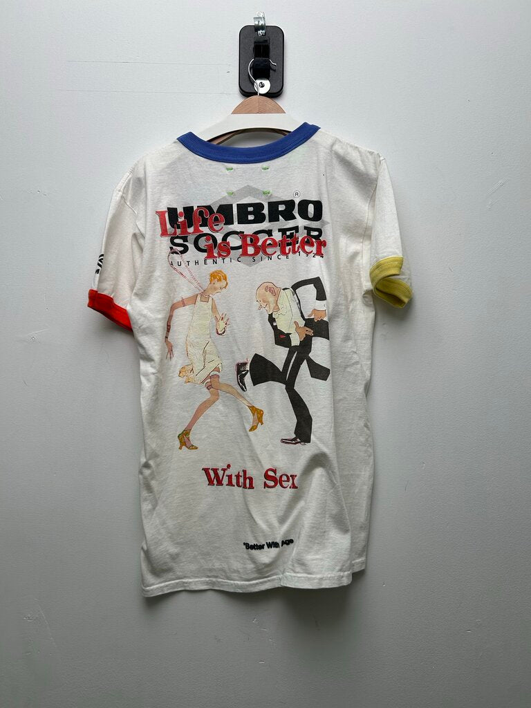 New Better With Age Sex Ringer Tee Size Medium