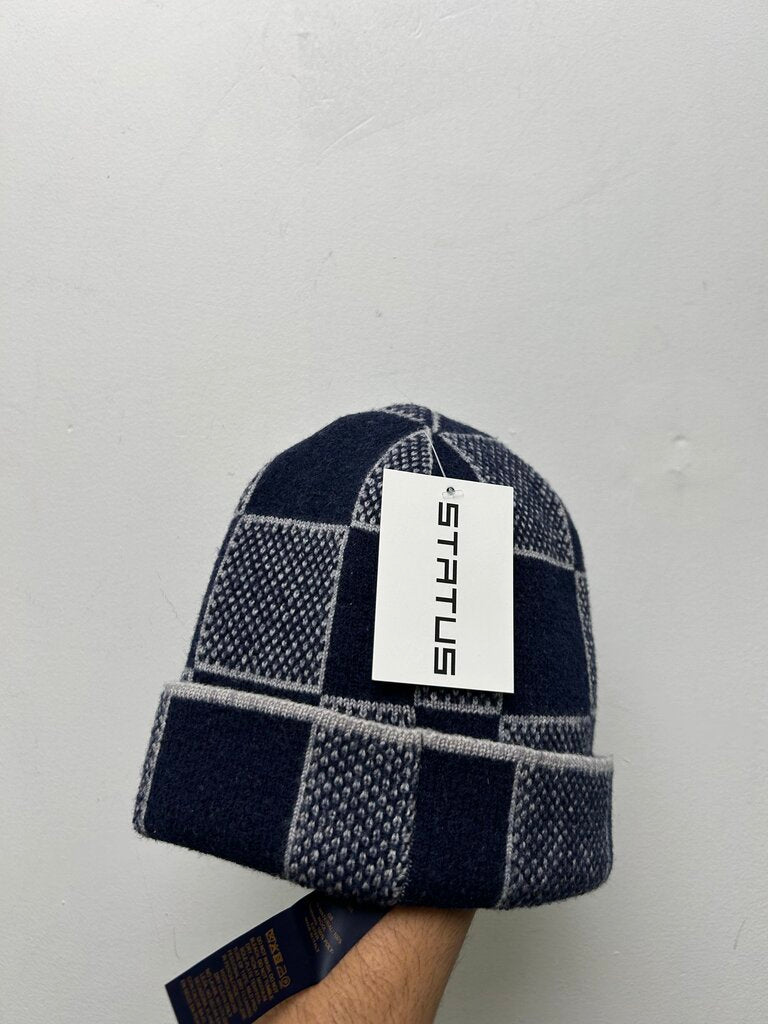 Preowned Louis Vuitton Navy Damier Beanie