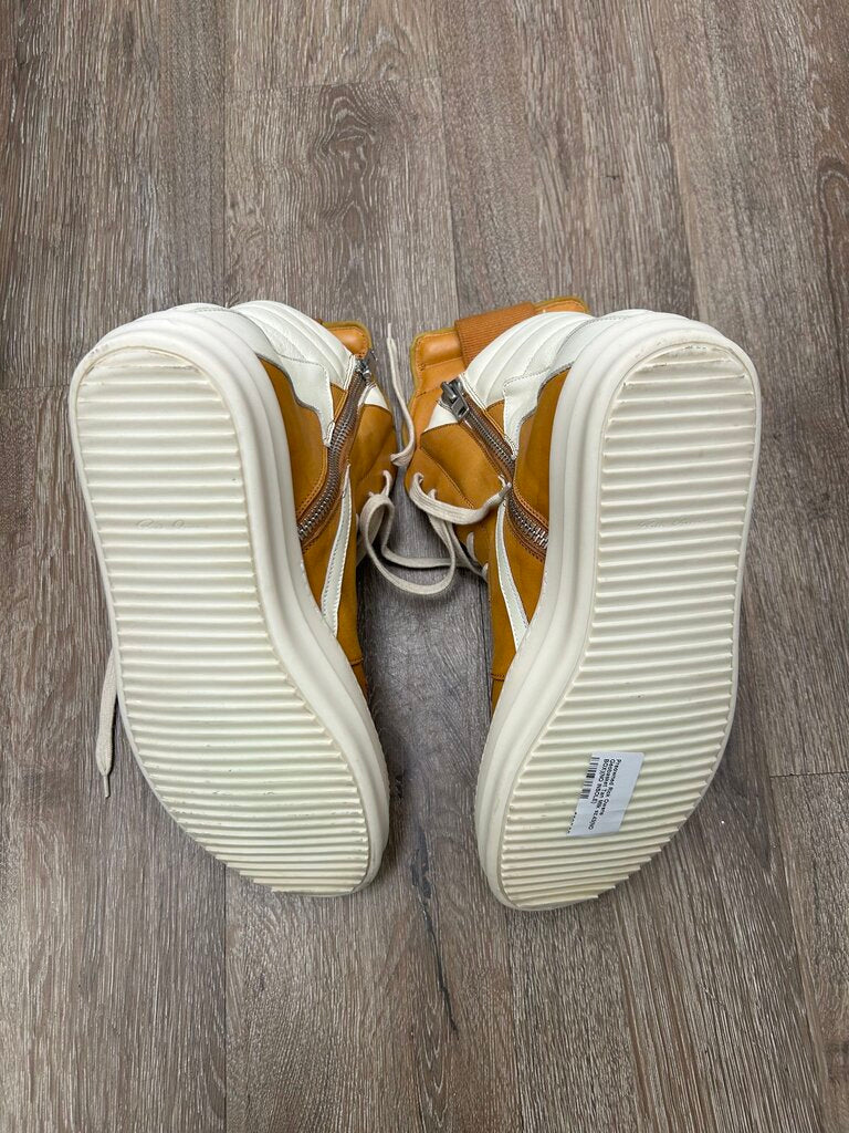 Preowned Rick Owens Geobasket Tan Milk sz.43(NO BOX)(NO INSOLE)