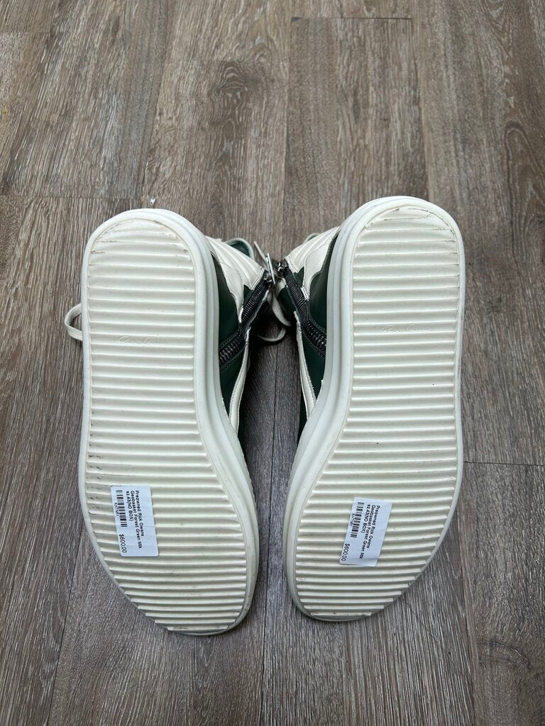 Preowned Rick Owens Geobasket Forest Green Milk sz.43(NO BOX)