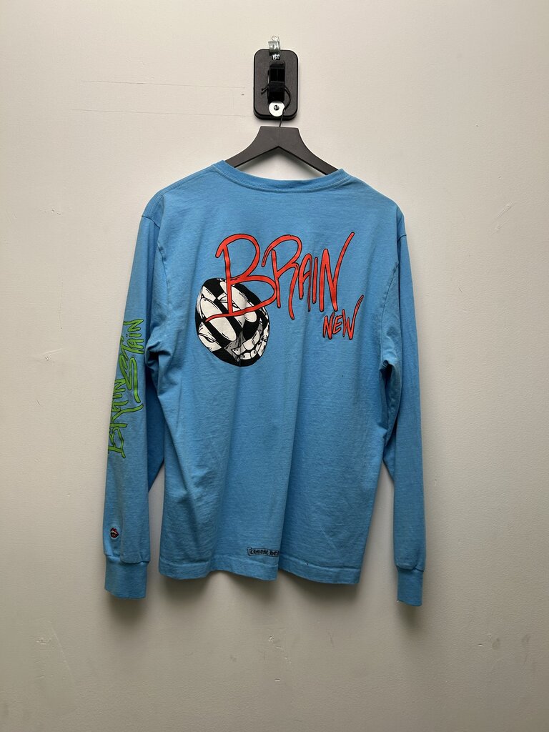 Preowned Chrome Hearts Matty Brand New Blue Long Sleeve Size XL