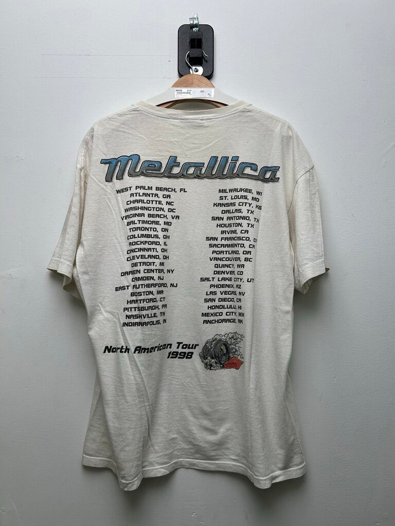 97 Metalica Gimme Fuel White Tee Sz XL