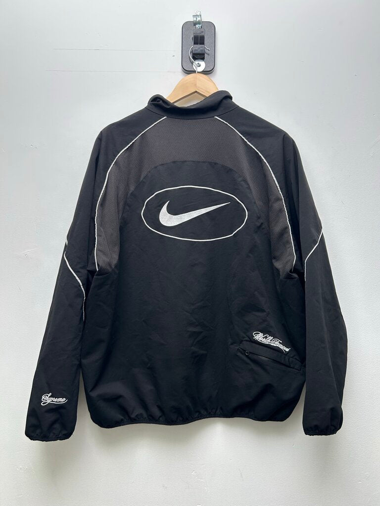 Preowned Nike Supreme Black Track Jacket Sz.Large