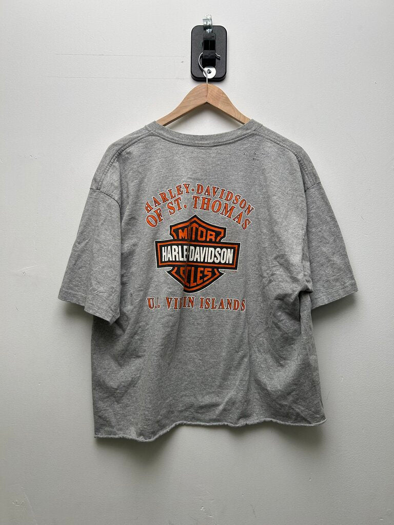 Harley Davidson US Virgin Island Sz XL CROPPED