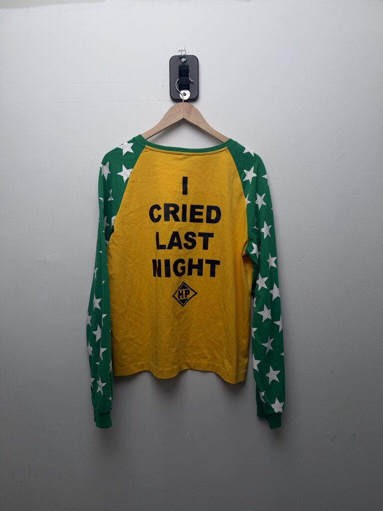 Preownee Happy Tears Long Sleeve Size Large