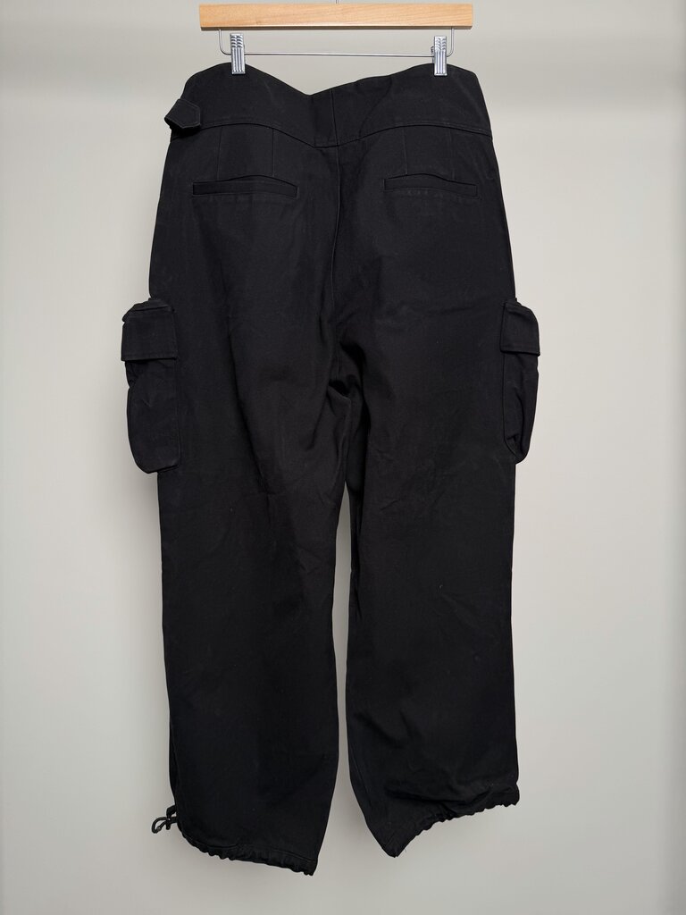 Preowned Louis Vuitton Black Canvas Cargo Pants size 36