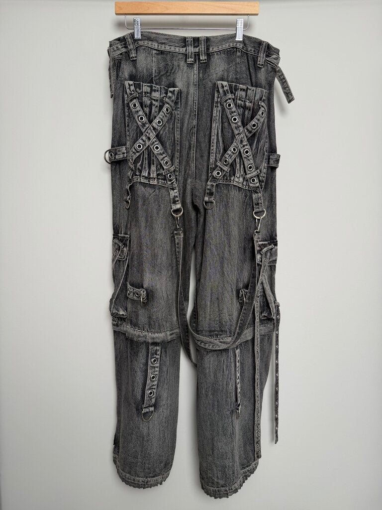 Tripp Grey Black Baggy Pants size L