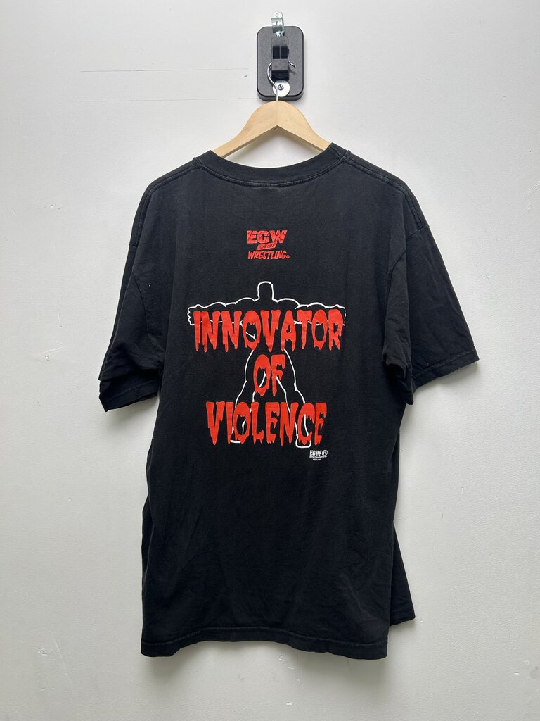 ECW Tommy Dreamer Innovator Of Violence Black Tee Sz XL