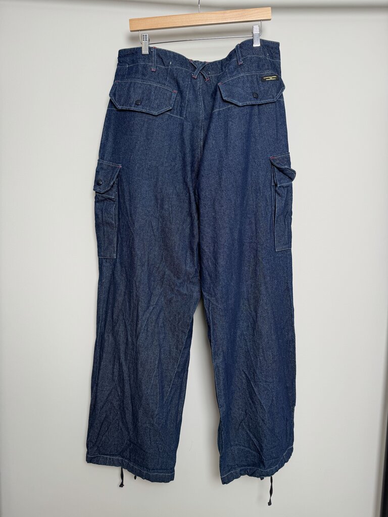 Preowned Engineer Garment Baggy Blue Denim Cargo size L
