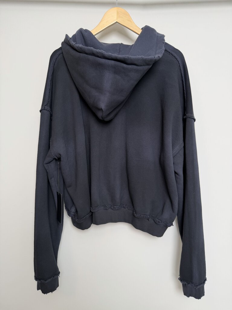 New GV Gallery Navy Distressed Pamela Anderson Zip sz.XS