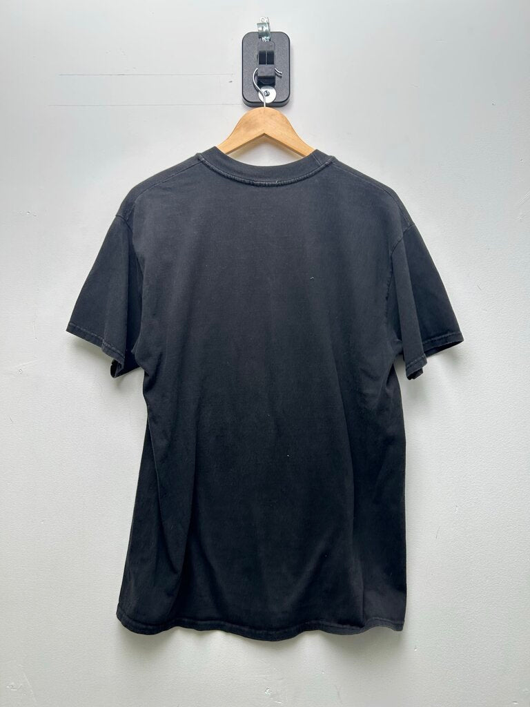 1997 Elvira Blue Queen Bee Black Tee sz. Largish/XLish