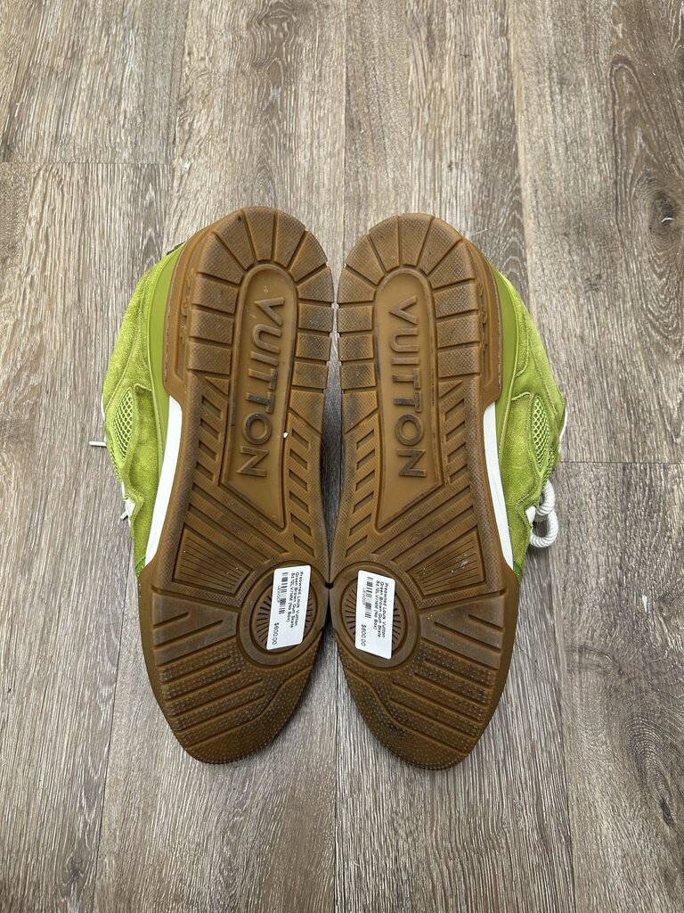 Preowned Louis Vuitton Green Brown Gum Skate Sz.12LV/14M (No Box)