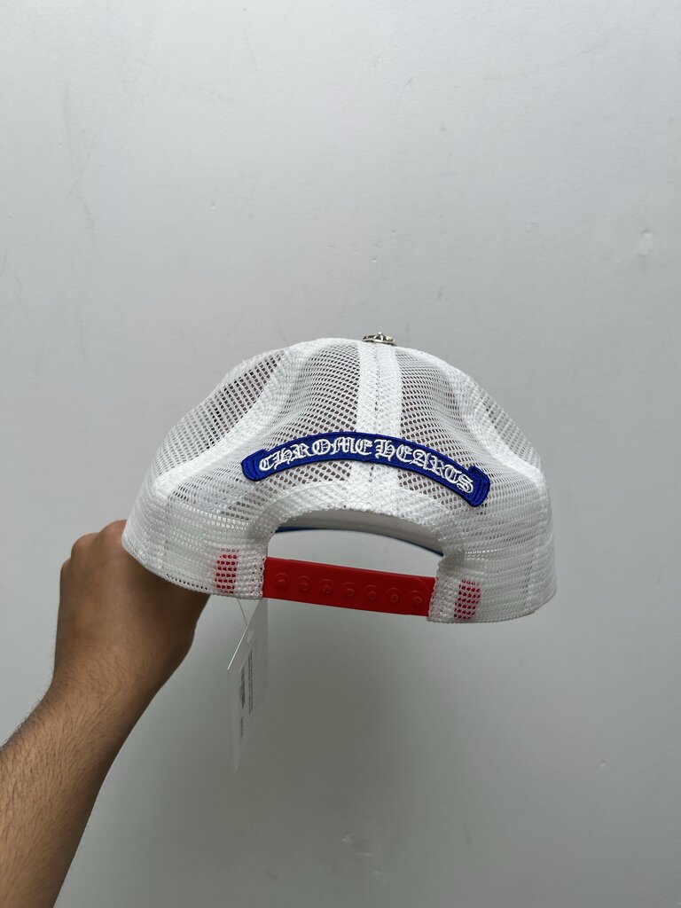 New Chrome Hearts Red Blue White King Taco Trucker Hat