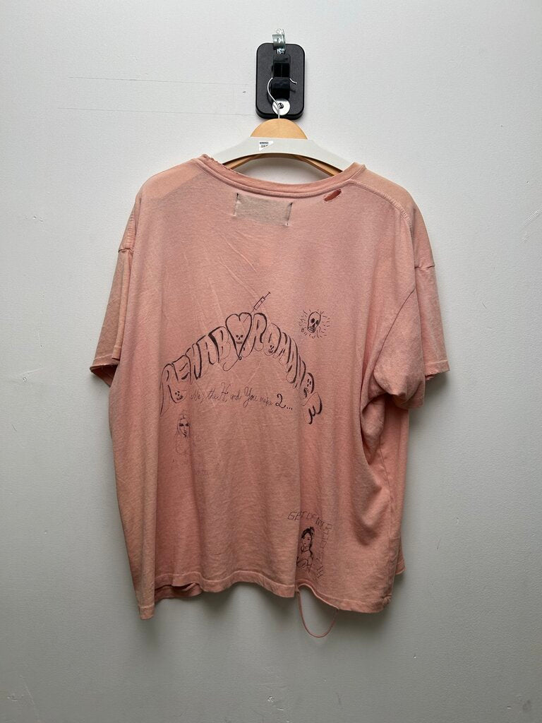 Preowned Paly Pink EZ Does It Tee Size Large