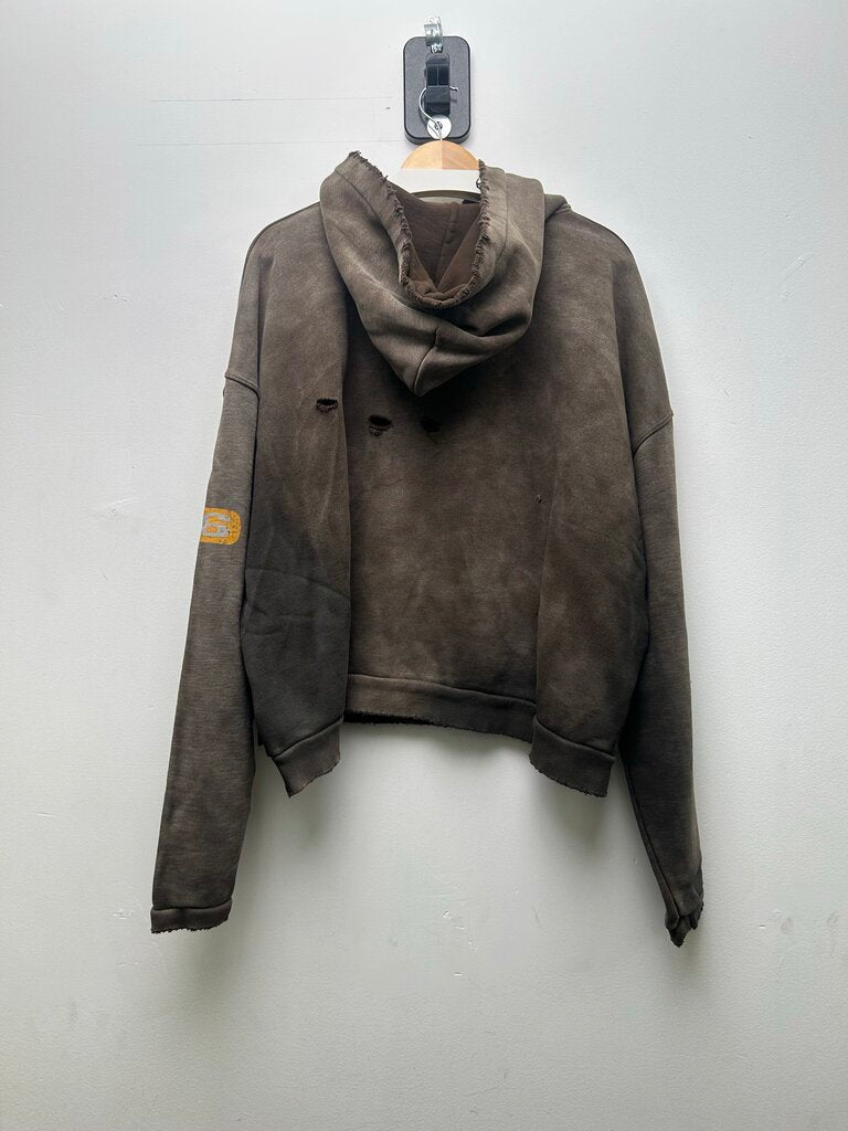 New Gv Gallery Brown Rasp Hoodie Size Large