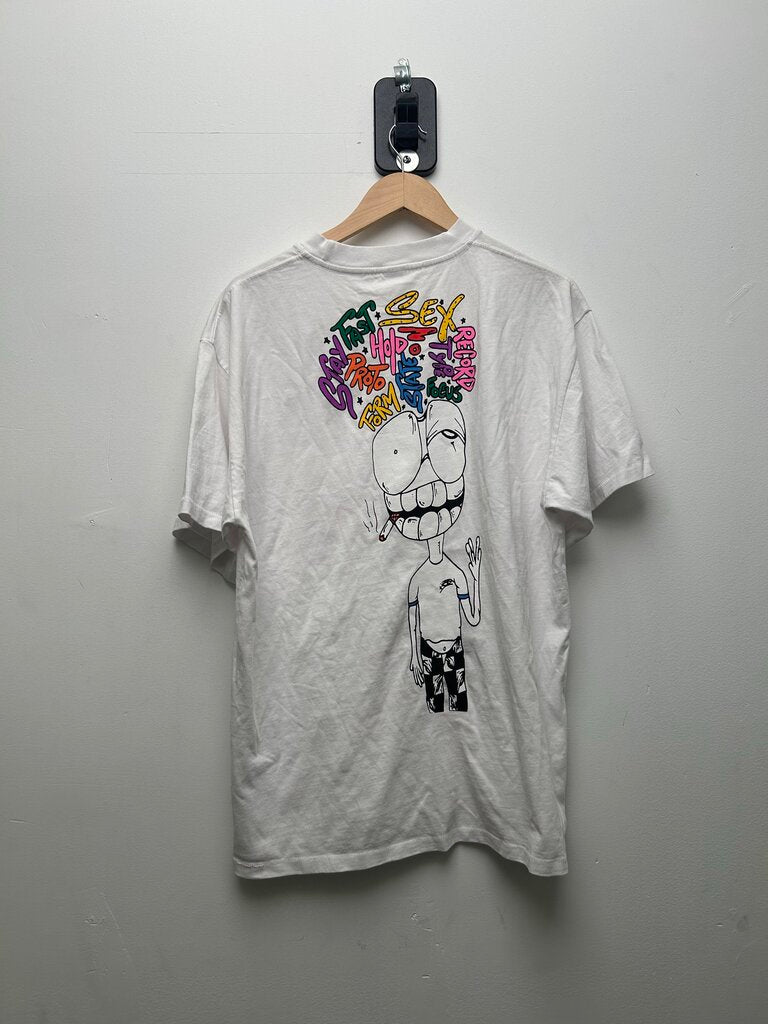New Matty Boy Anti Promo White Tee sz.L