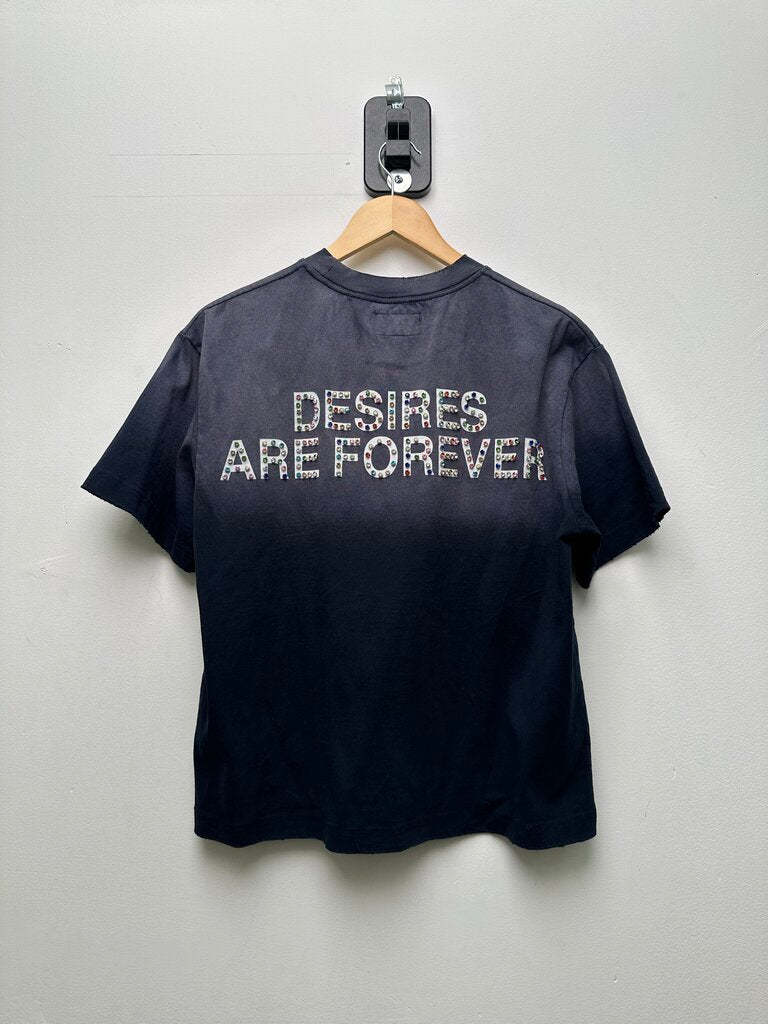 Preowned Matiere De Desires Washed Studded Tee Sz.Small