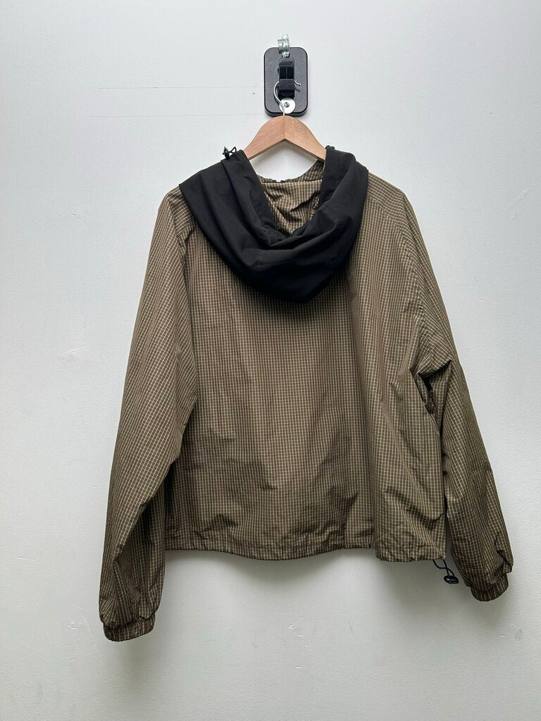 Preowned Gv Gallery G Lenci Brown Rain Jacket Sz.Medium