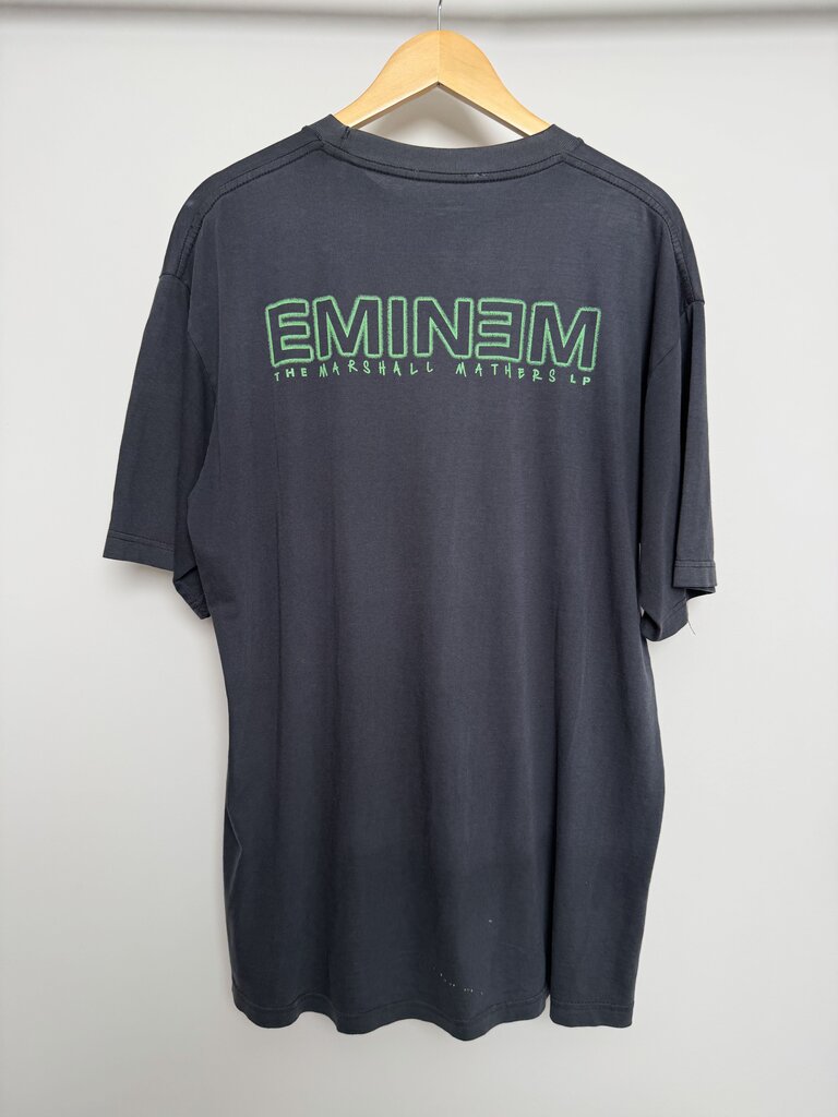 90s Eminem Marshell Mathers LP Black Tee size XL