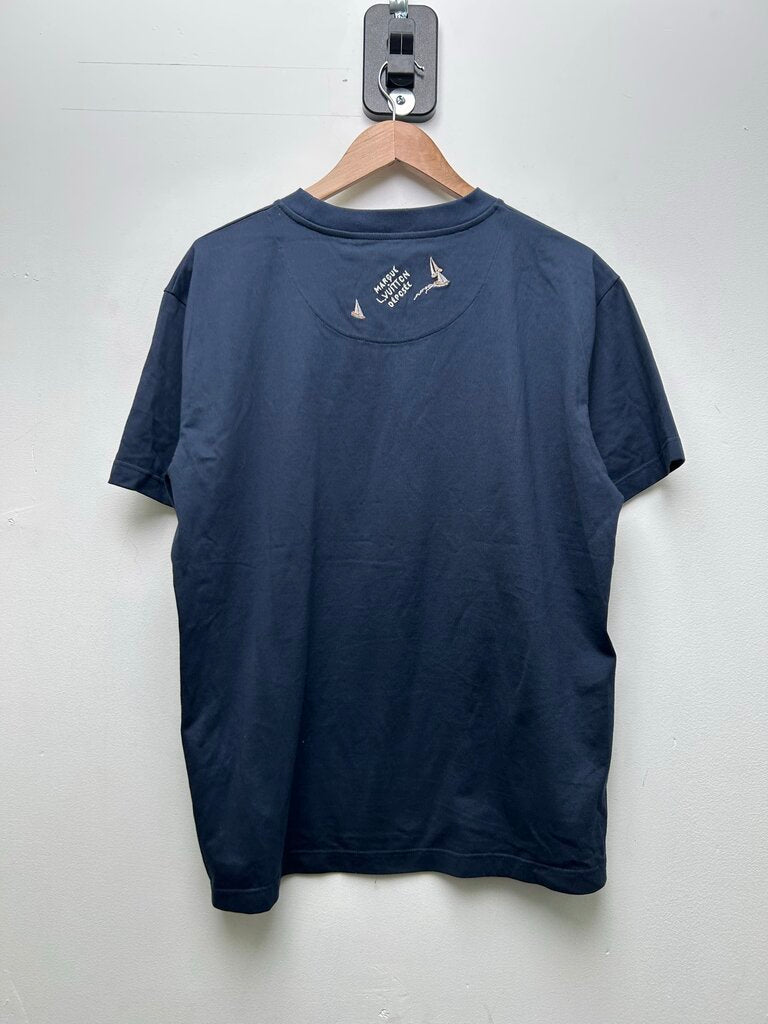 Preowned Louis Vuitton Navy Sailing Tee Size Medium