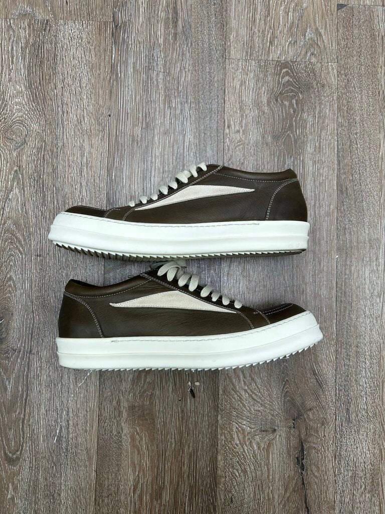 Preowned Rick Owens Vans Mainline Olive Size 44 (No Box)