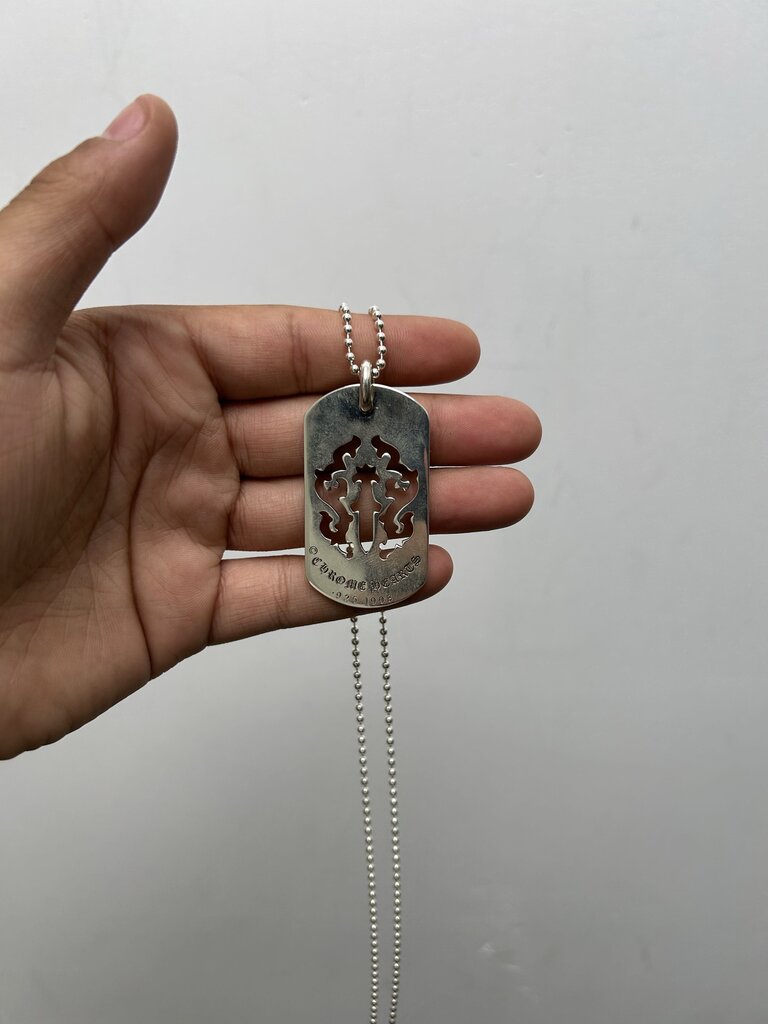 New Chrome Hearts Cross Dog Tag