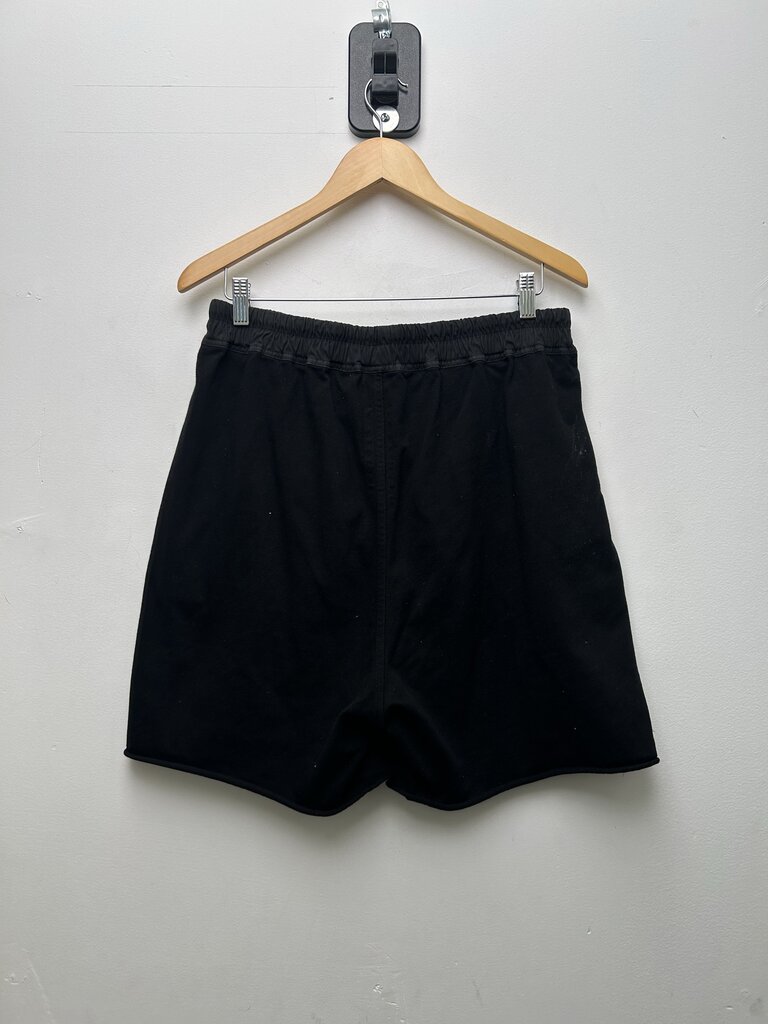 Preowned Rick Owens Lido Black Cutoff Sweatshorts sz.40