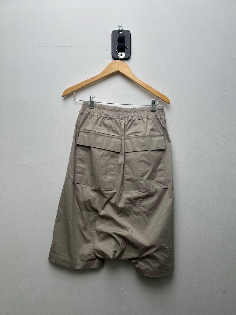 Preowned Rick Owens Lido SS24 Pearl Grey Pod Shorts sz.34