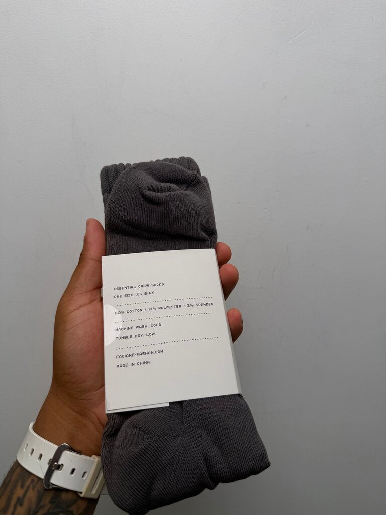 New Faciane Charcoal Scrunch Sock