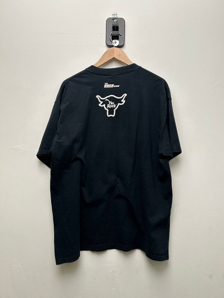 WWF The Rock "Just Bring It" Black Tee Sz XL