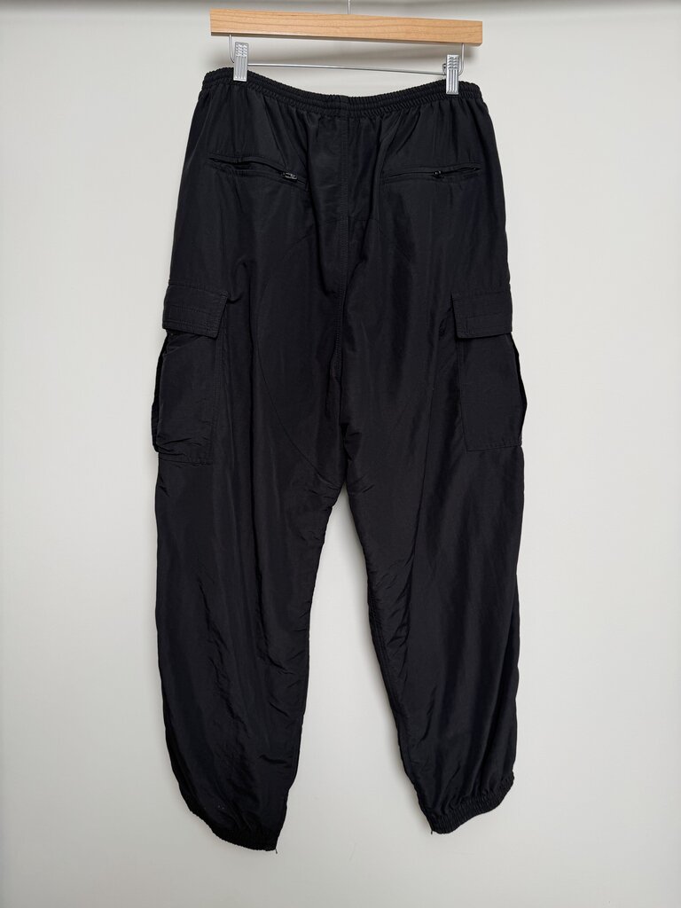 Preowned Balenciaga 3B Nylon Cargo Black Joggers size S/M