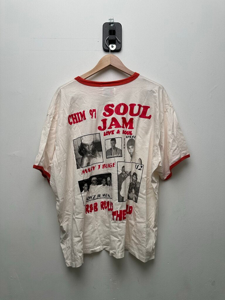 New HMDD R&B Ringer Tee Size XL