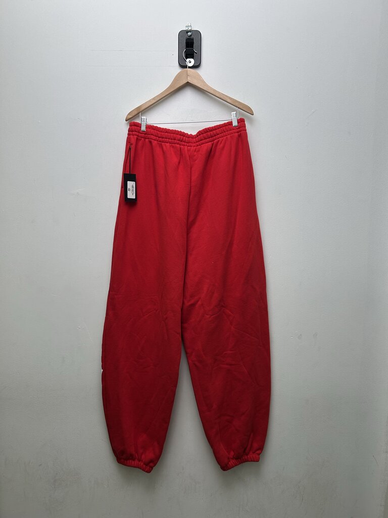 New Gv Gallery Red Spellout Sweatpants Sz.Medium