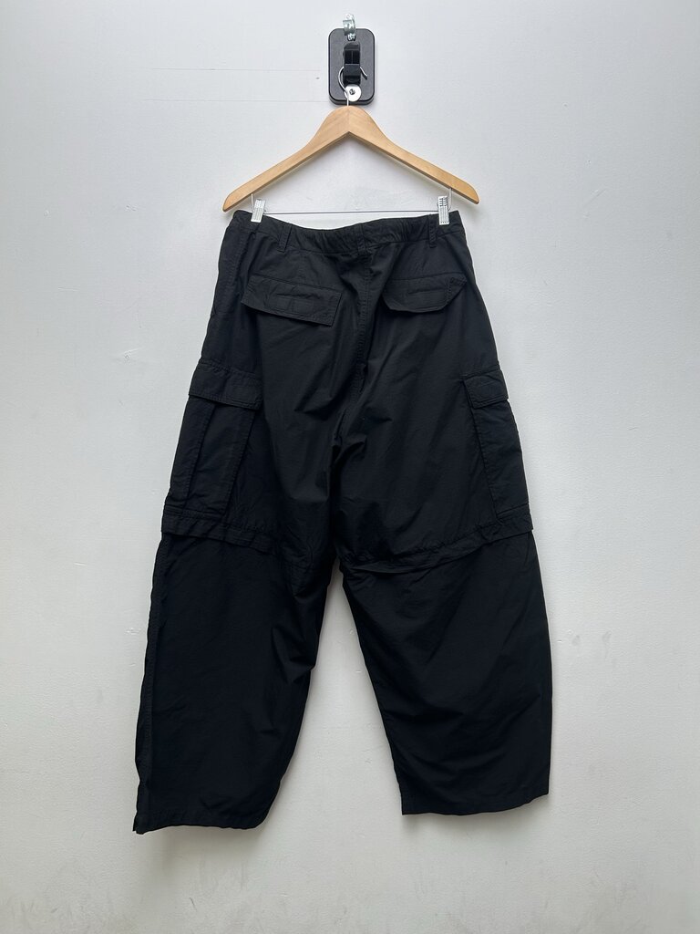 Preowned Balenciaga Unisex Drawstring Baggy Black Cargo sz.M