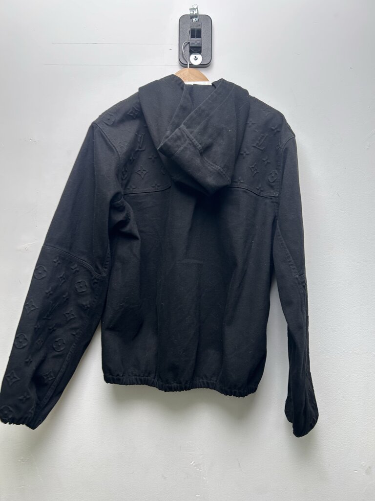 Preowned Louis Vuitton Black Monogram Carpenter Jacket Size 46